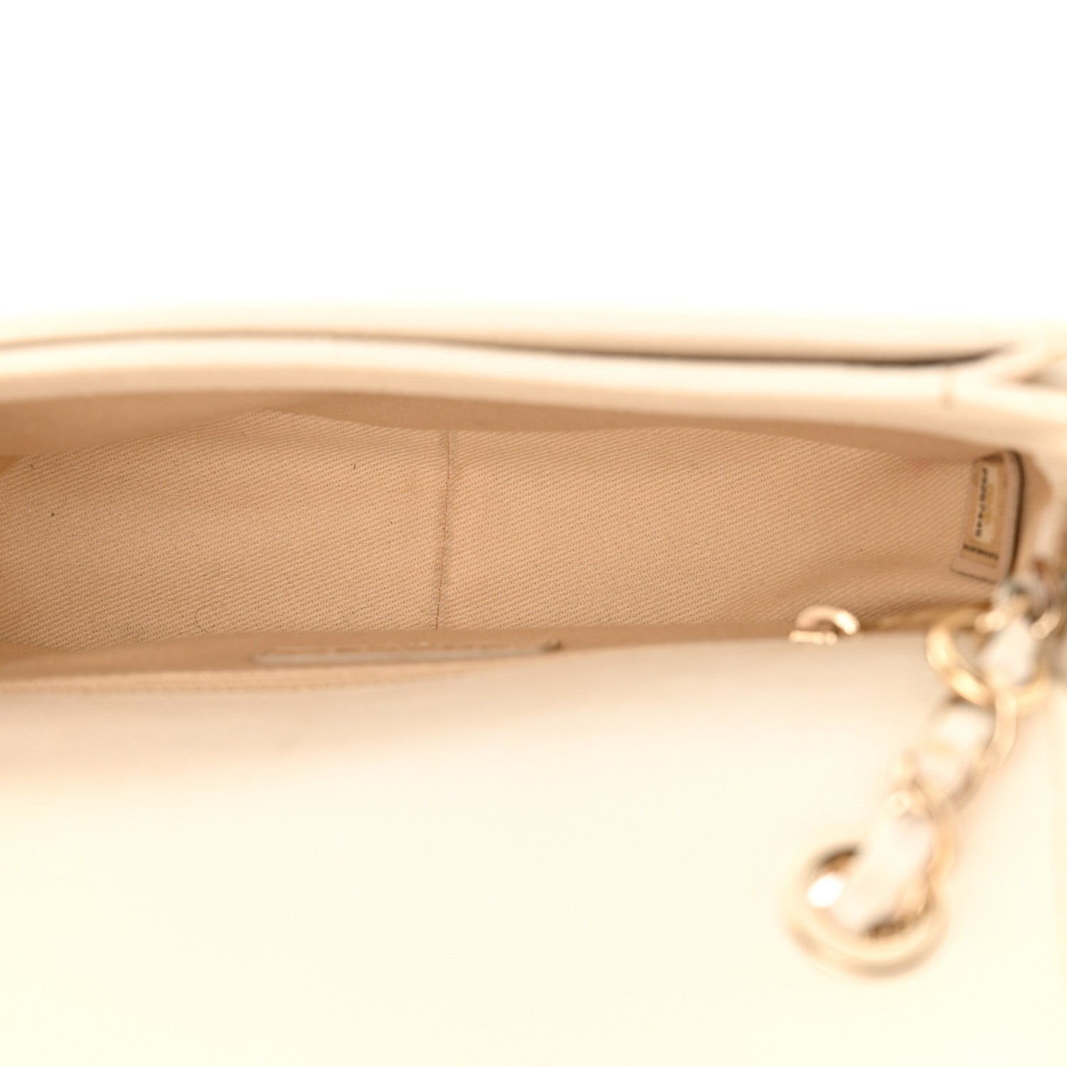 Chanel Grained Calfskin Quilted Small Cuba Top Handle Flap White 5 of 14