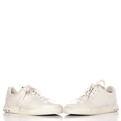 Valentino Garavani Calfskin Rockstud Sneakers 39.5 White 10 of 11