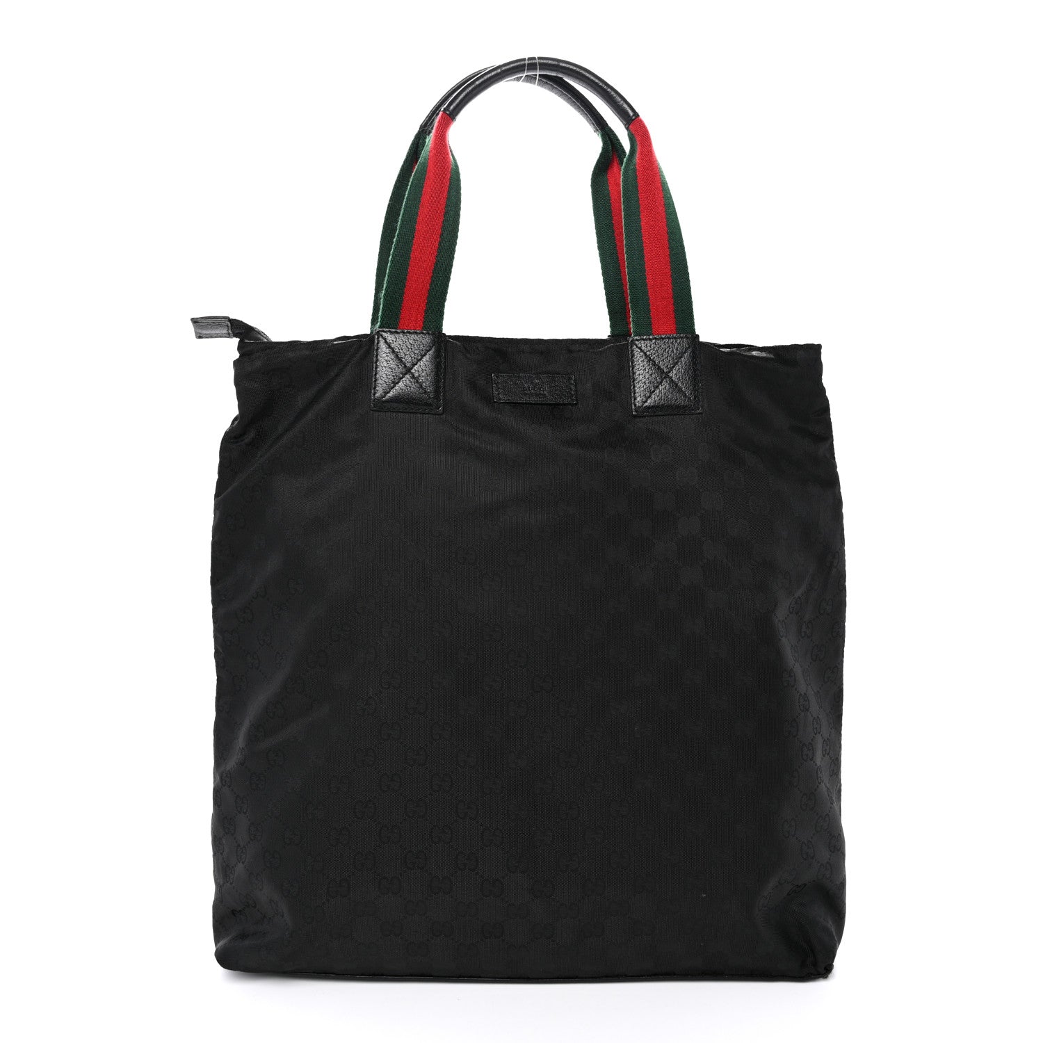 Gucci GG Monogram Large Web Handle Vertical Tote Black 1 of 14