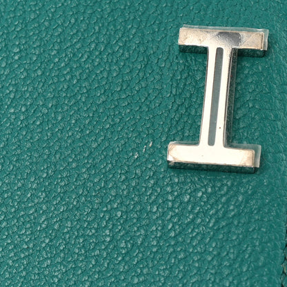 Hermes Chèvre Mysore Bearn Gusset Wallet Bleu Paon 10 of 10