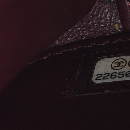 Chanel Metallic Caviar Quilted Medium CC Filigree Vanity Case Silver 7 of 12