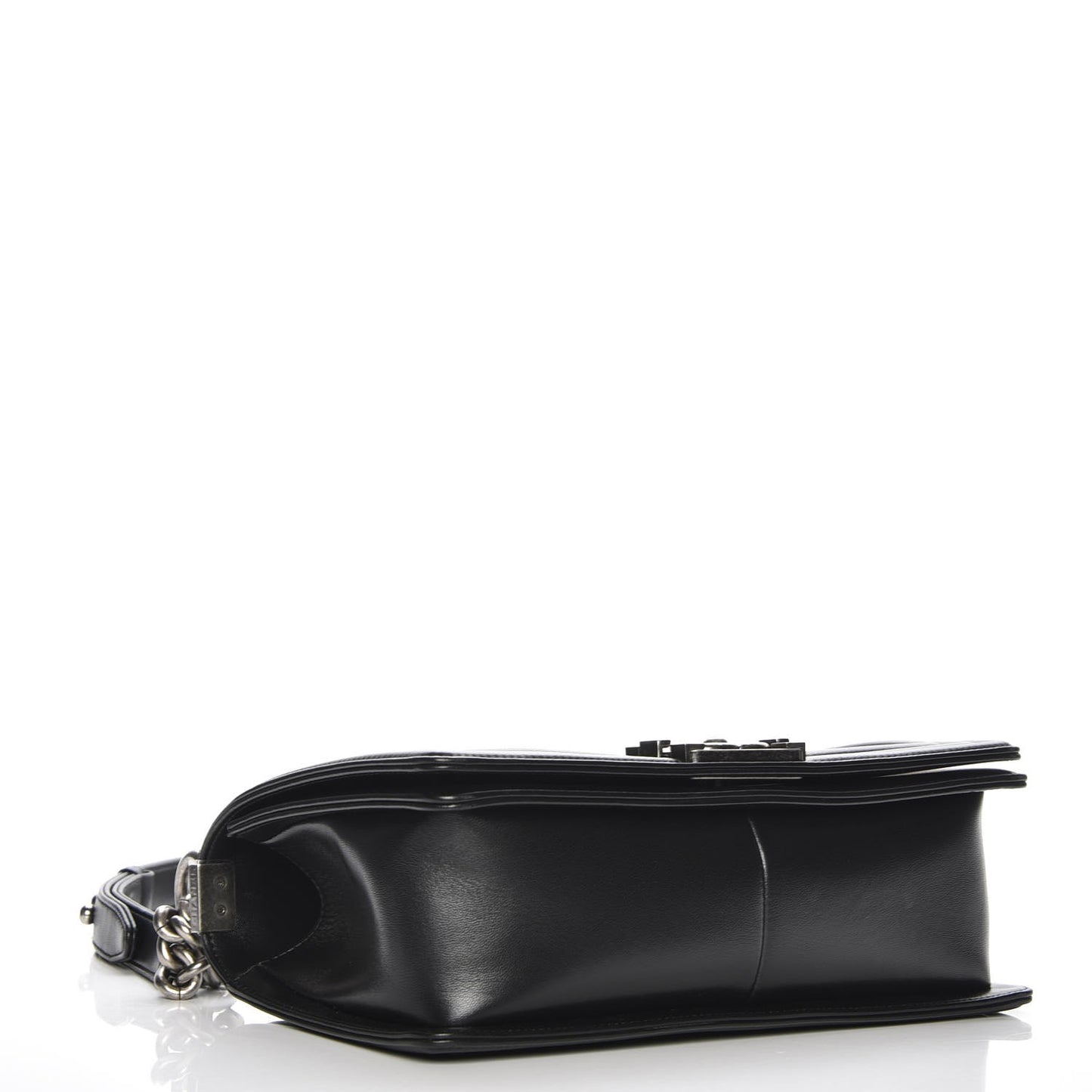Lambskin Quilted Medium Boy Flap Black