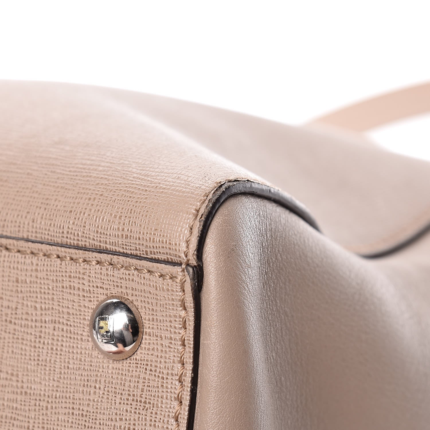 Fendi Vitello Elite Regular 2Jours Tote Tortora 12 of 23