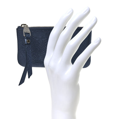 Louis Vuitton Metallic Empreinte Monogram Giant Key Pouch Navy Nacre 2 of 7