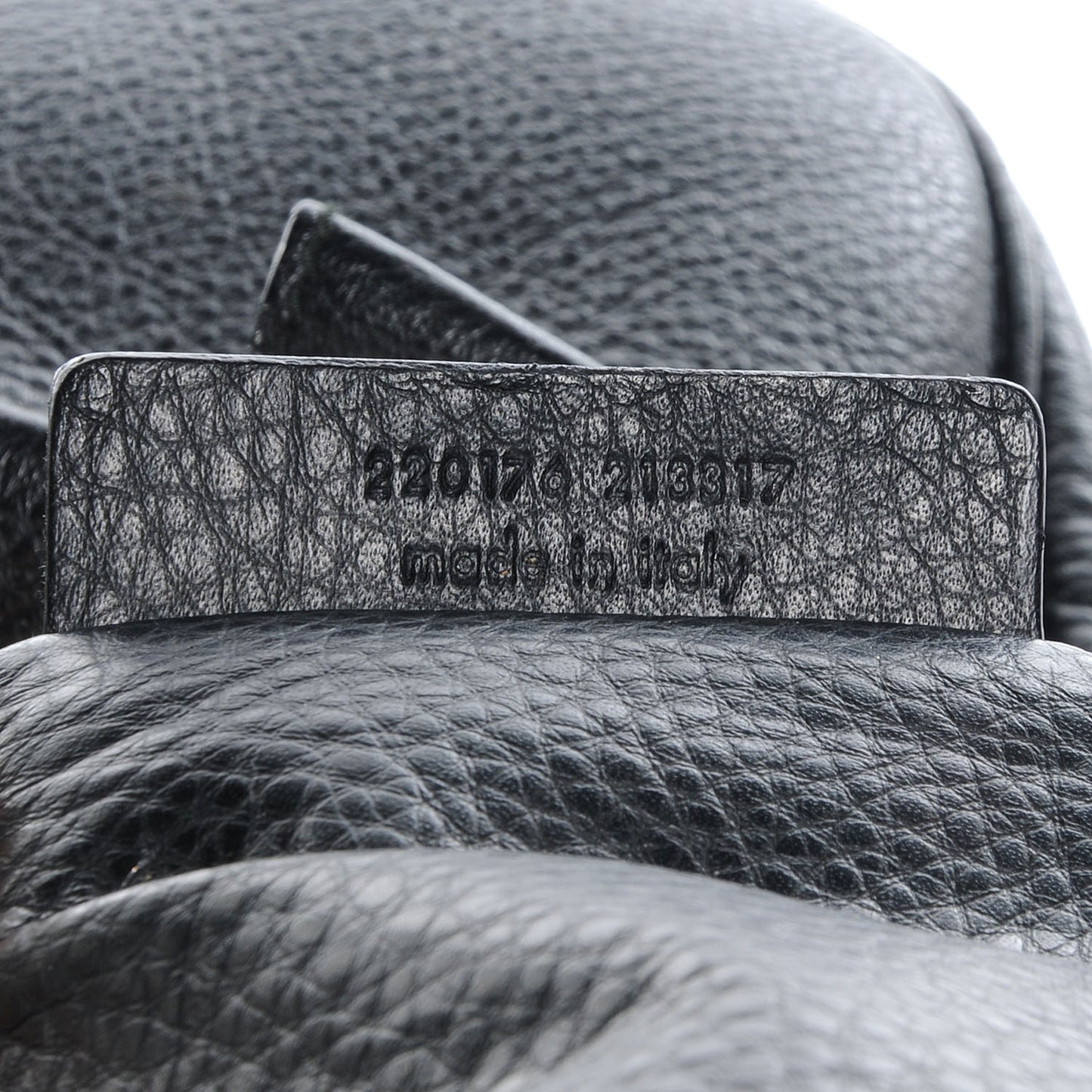 Pebbled Leather Large Y Bow Tote Black
