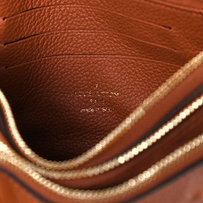 Louis Vuitton Empreinte Monogram Giant Double Zip Pochette Caramel 7 of 10