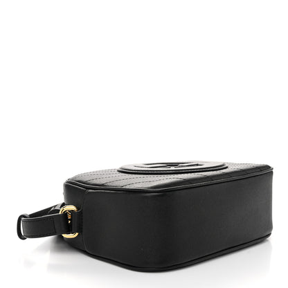 Gucci Sakai Be Green Calfskin Diagonal Stitched Small Blondie Shoulder Bag Black 4 of 10