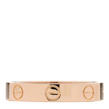 Cartier 18K Pink Gold 3.5mm LOVE Wedding Band Ring 53 6.5 1 of 4