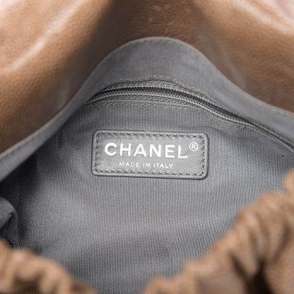 Chanel Caviar Quilted Medium Elastic Flap Brown 5 of 10