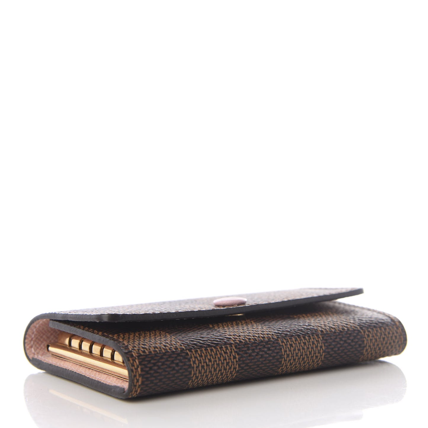 Damier Ebene Multicles 6 Key Holder Rose Ballerine