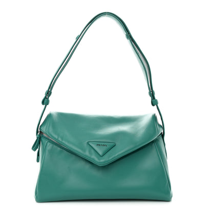 Prada Nappa Padded Signaux Bag Turquoise 1 of 10