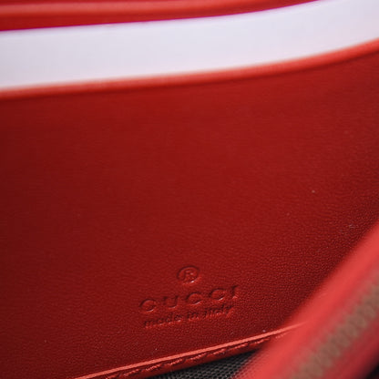 Gucci Calfskin Queen Margaret Flap Wallet Blue Agata Hibiscus Red Mystic White 6 of 8