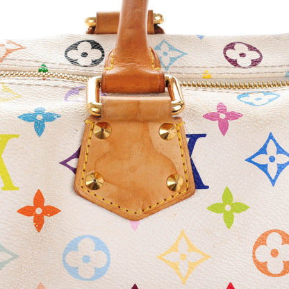 Louis Vuitton Monogram Multicolor Speedy 30 White 10 of 13