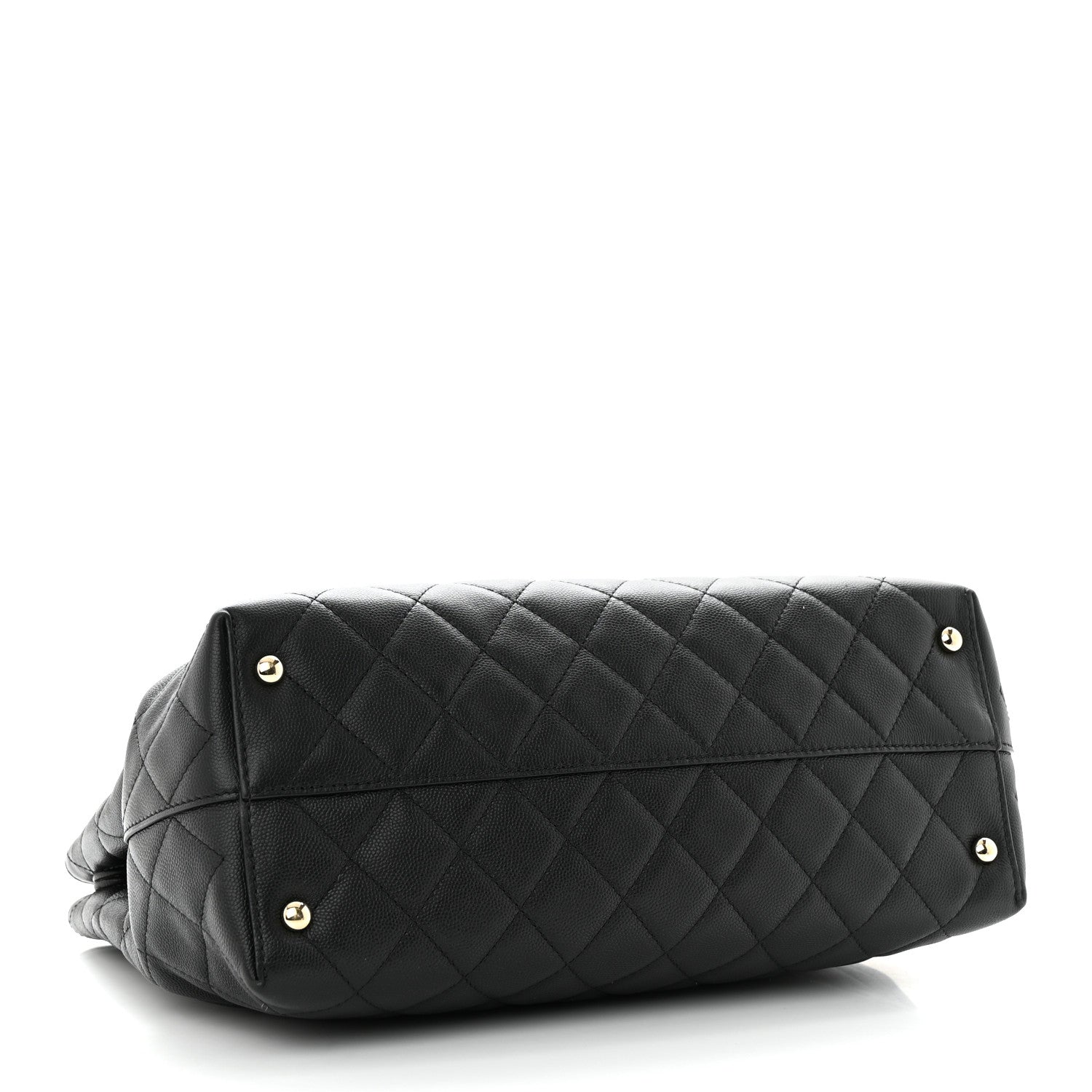 Chanel Caviar Quilted Small Shopping Tote Black 4 of 10