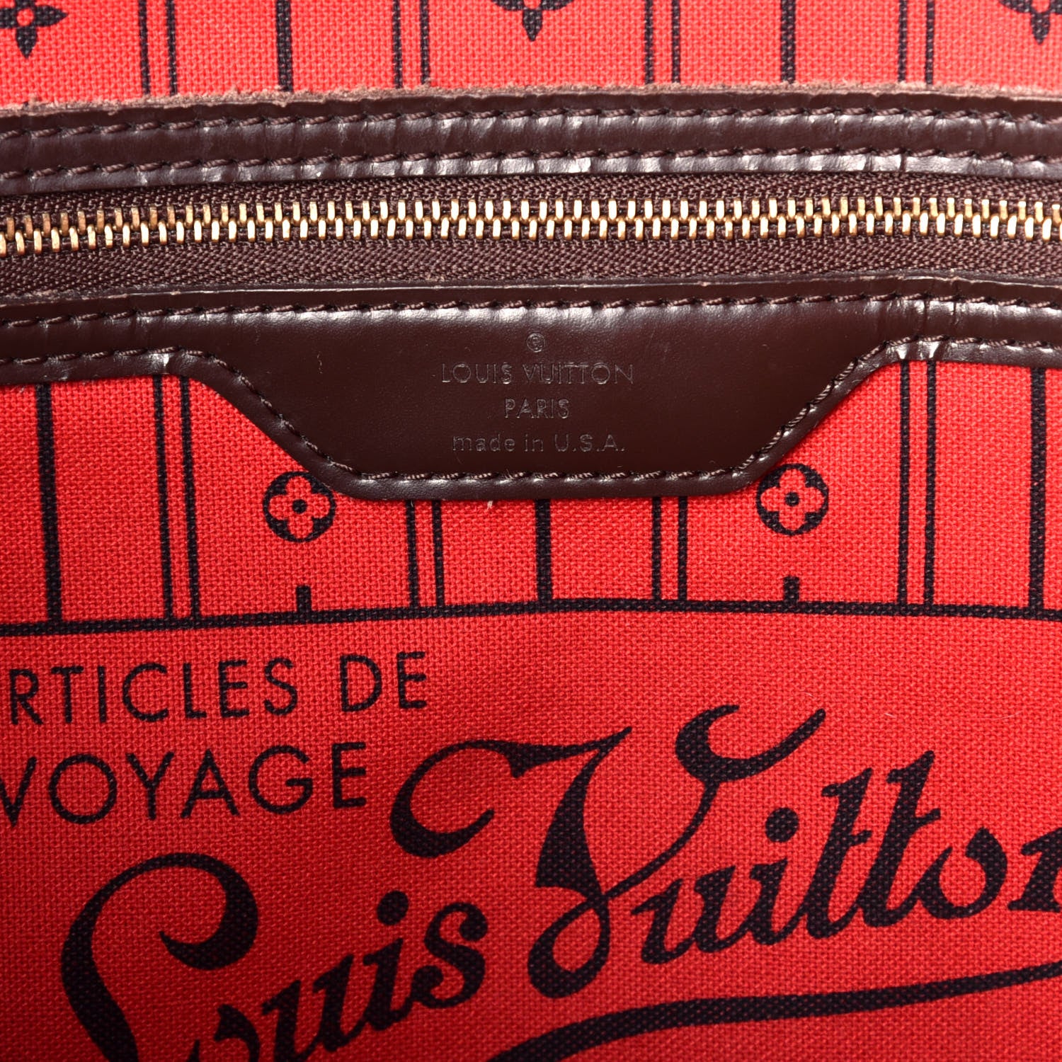 Louis Vuitton Damier Ebene Neverfull MM 6 of 9