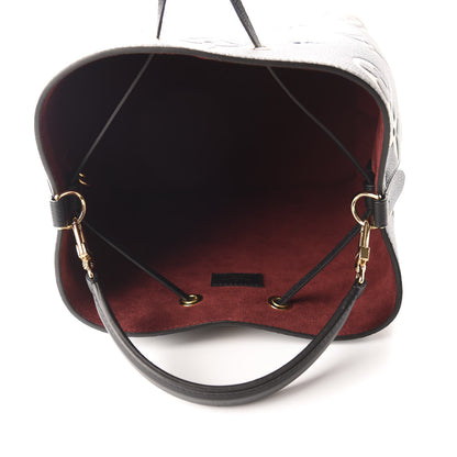 Louis Vuitton Empreinte Monogram Giant Neonoe MM Black Beige 7 of 12