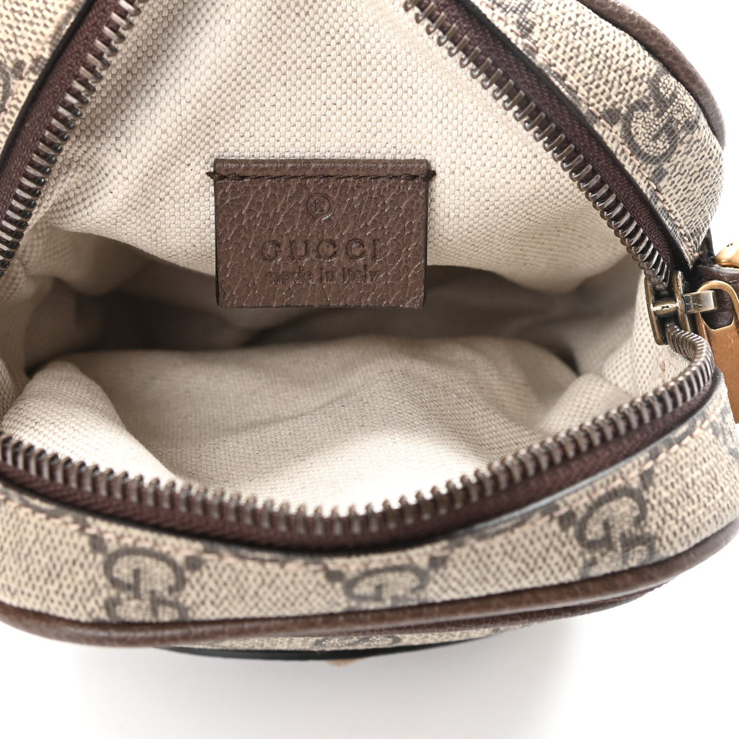 GG Supreme Monogram Mini Neo Vintage Double Zip Messenger Bag Beige New Acero Crop