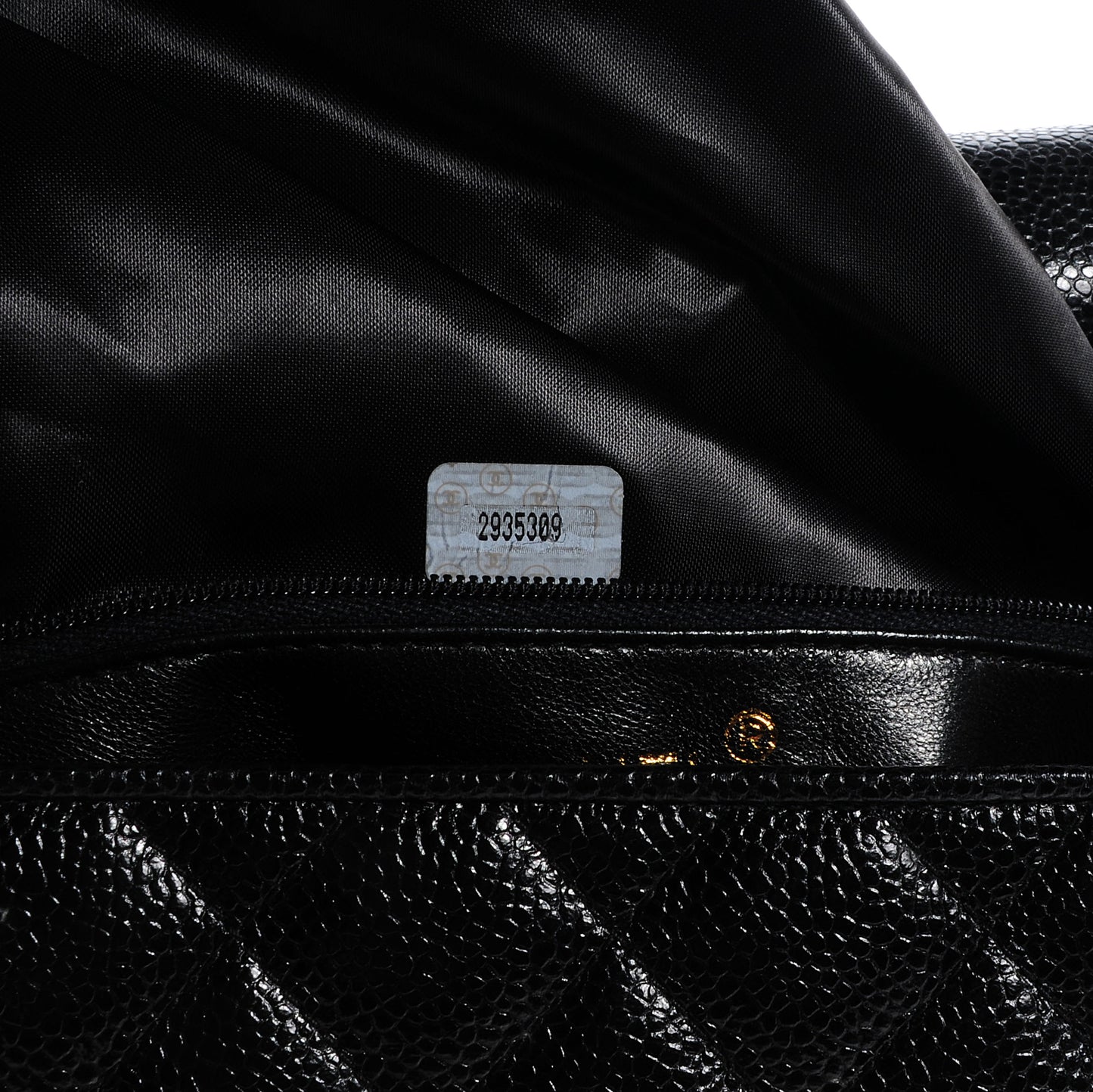 Caviar Quilted Crossbody Bag Black