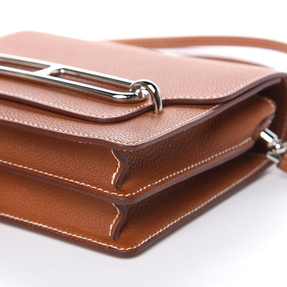 Hermes Barenia Faubourg Mini Sac Roulis Fauve 9 of 14