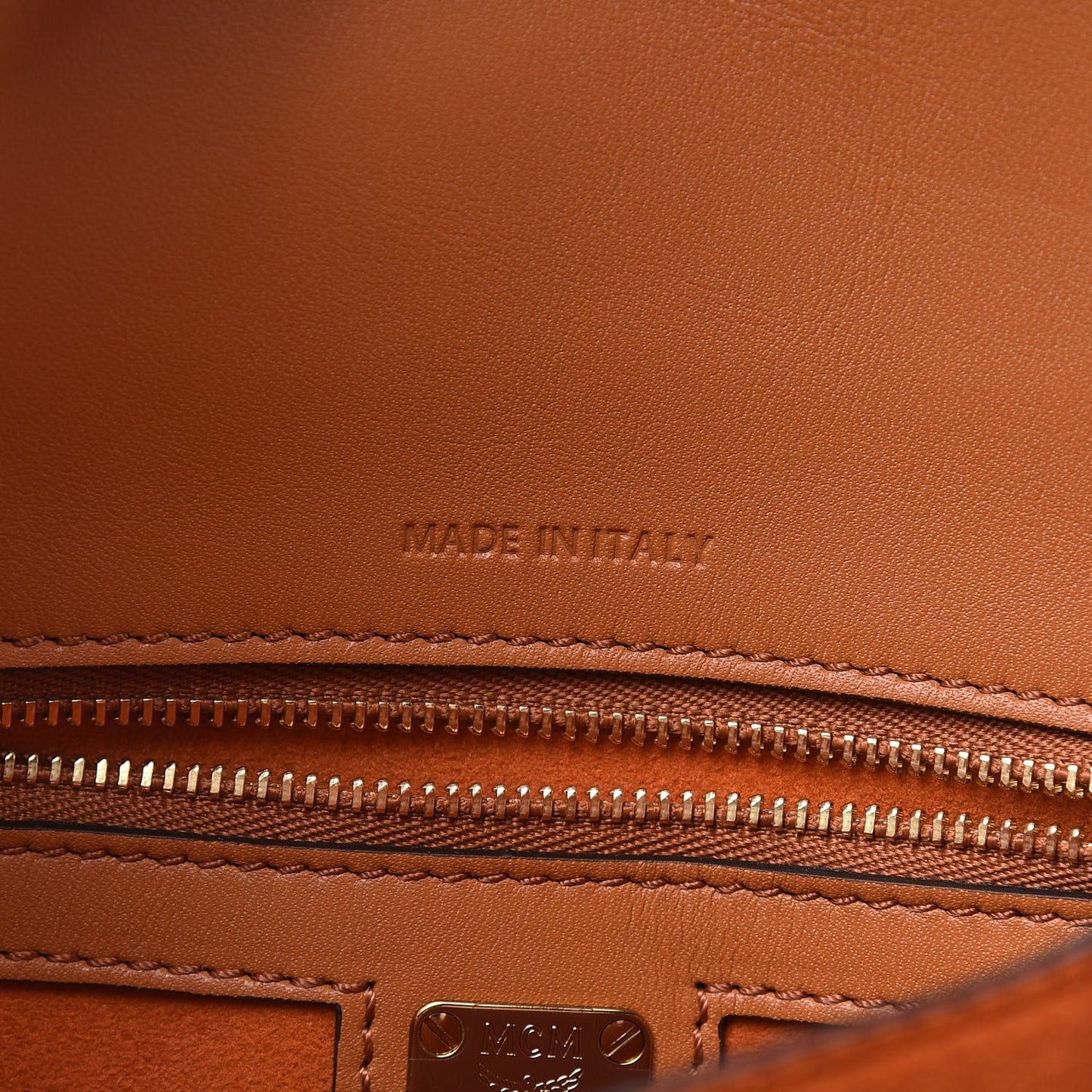 Calfskin Patricia Small Crossbody Bag Cognac