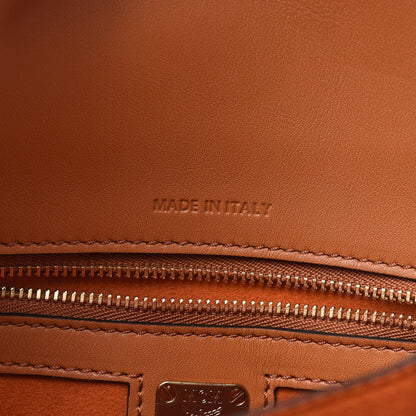 MCM Calfskin Patricia Small Crossbody Bag Cognac 8 of 11