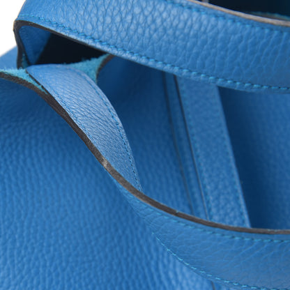 Hermes Taurillon Clemence Picotin Lock 18 PM Bleu Zanzibar 8 of 12
