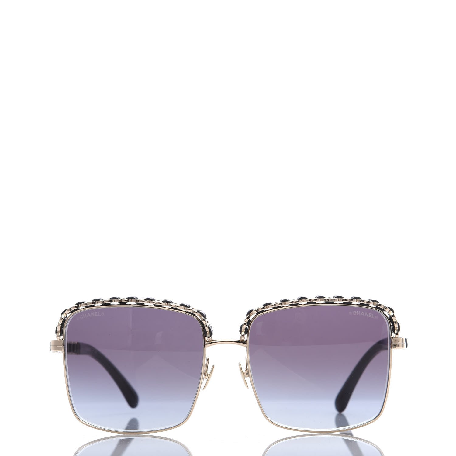 Chanel Metal Square Chain Sunglasses 71369 Grey 2 of 8