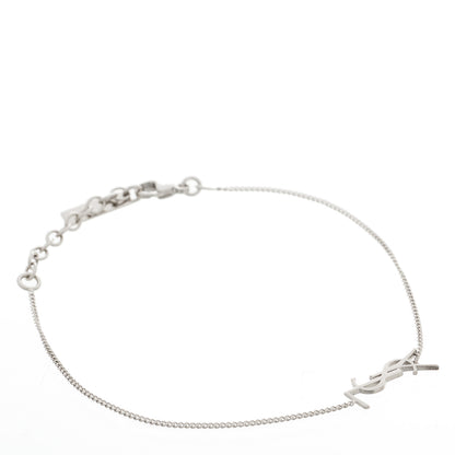 Saint Laurent Brass Monogram Charm Bracelet Mirror 1 of 3