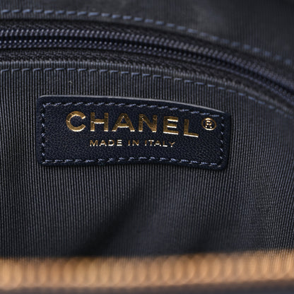 Chanel Lambskin Quilted Camera Case Navy 6 of 10