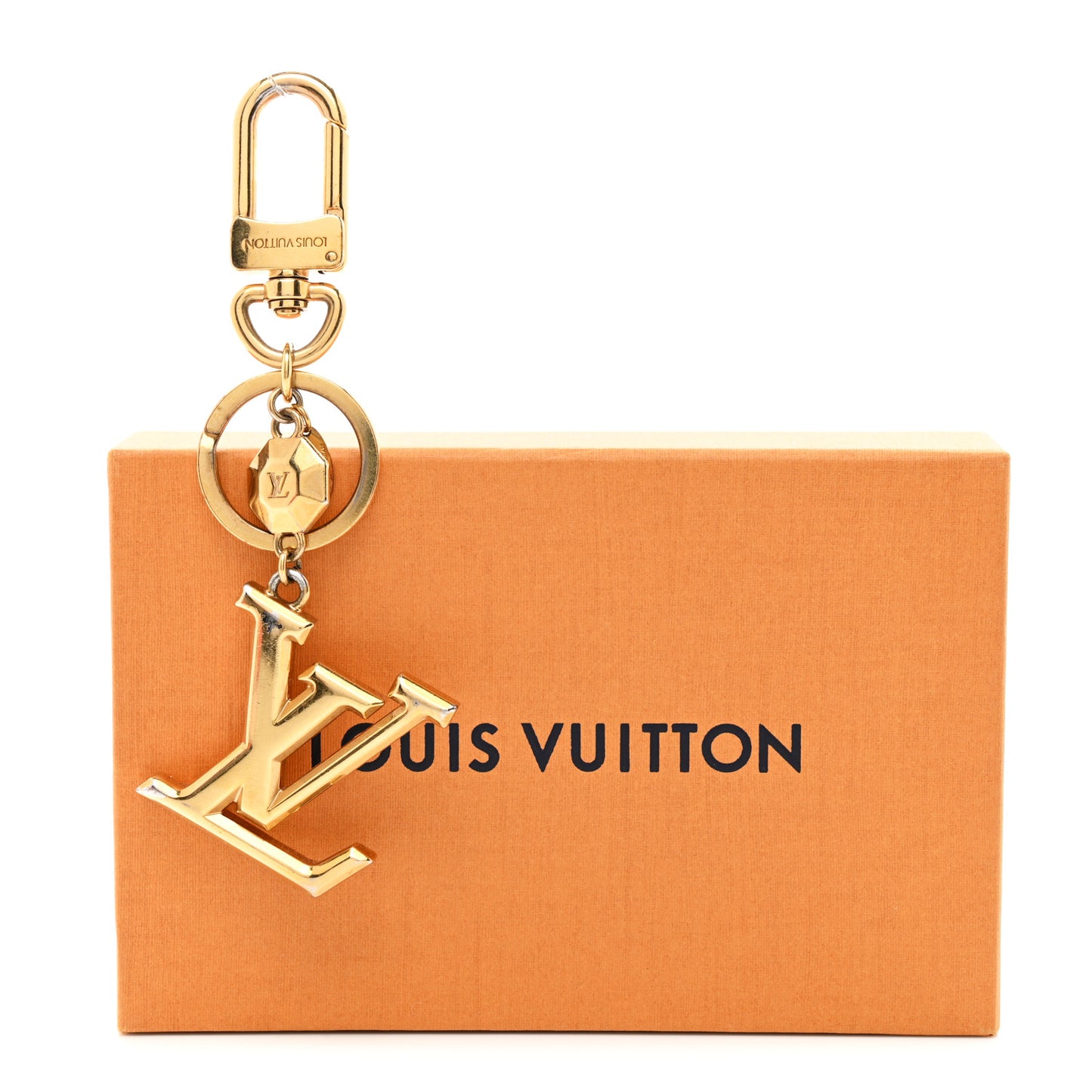 LV Facettes Bag Charm Key Holder Gold