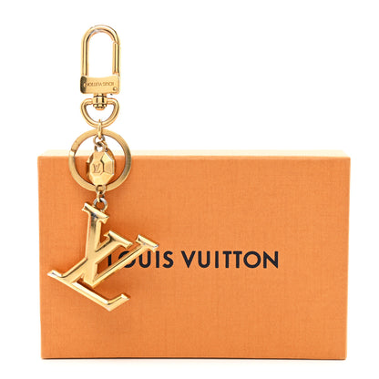 Louis Vuitton LV Facettes Bag Charm Key Holder Gold 5 of 5
