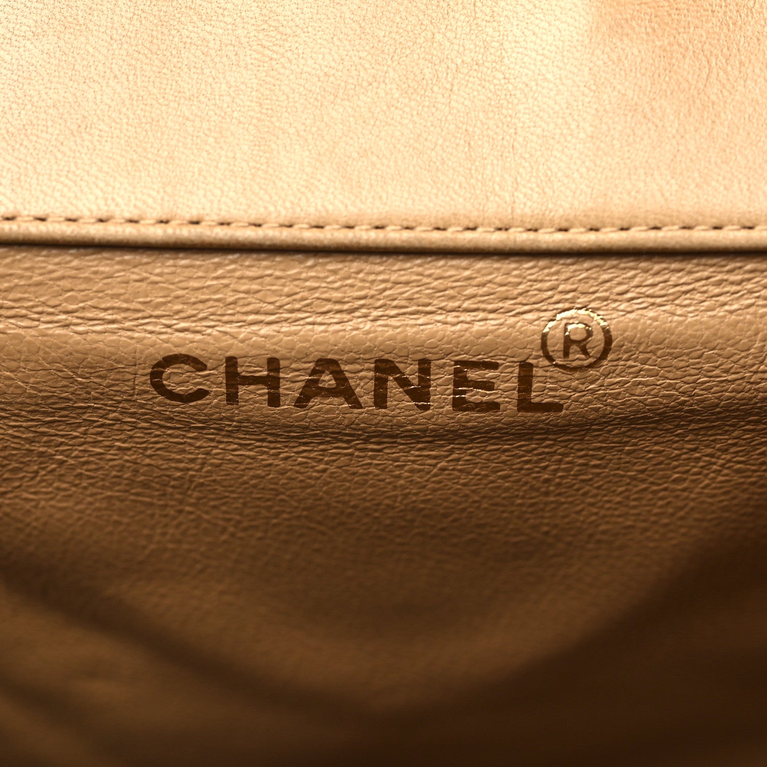 Chanel Lambskin Quilted Backpack Beige 6 of 12