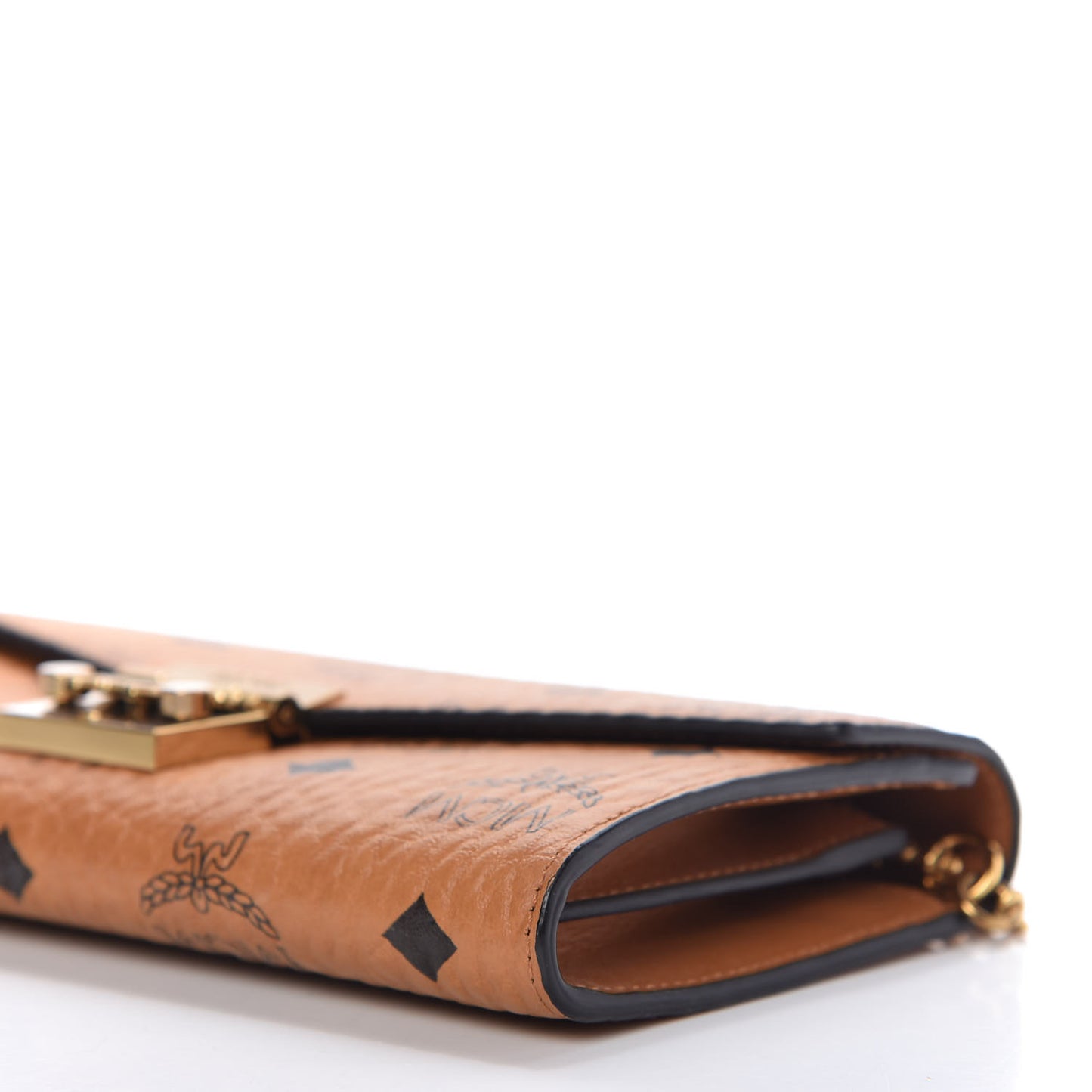 Visetos Large Patricia Wallet On Chain Cognac