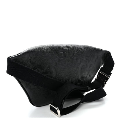 Gucci Piuma Calfskin Jumbo GG Embossed Small Belt Bag Black 2 of 9