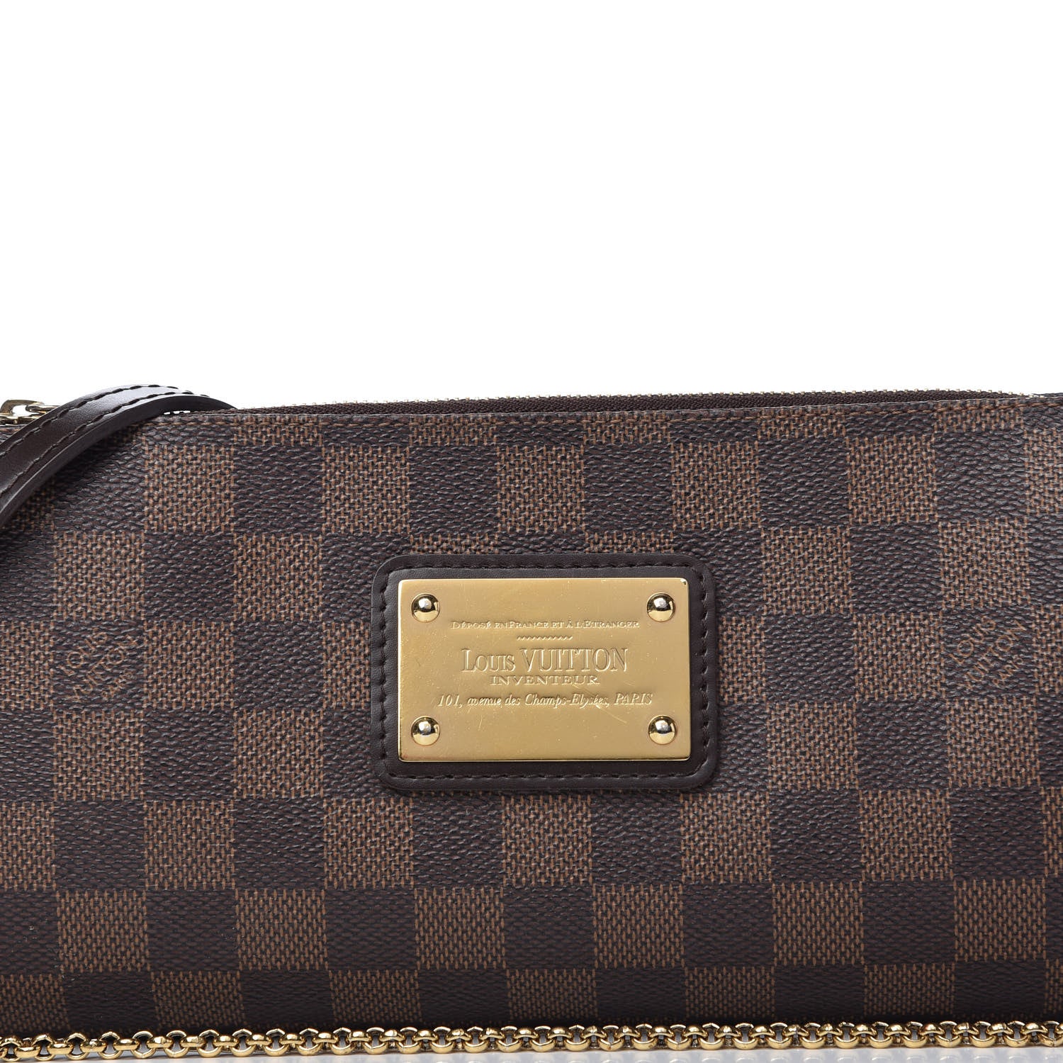 Louis Vuitton Damier Ebene Eva Clutch 10 of 11
