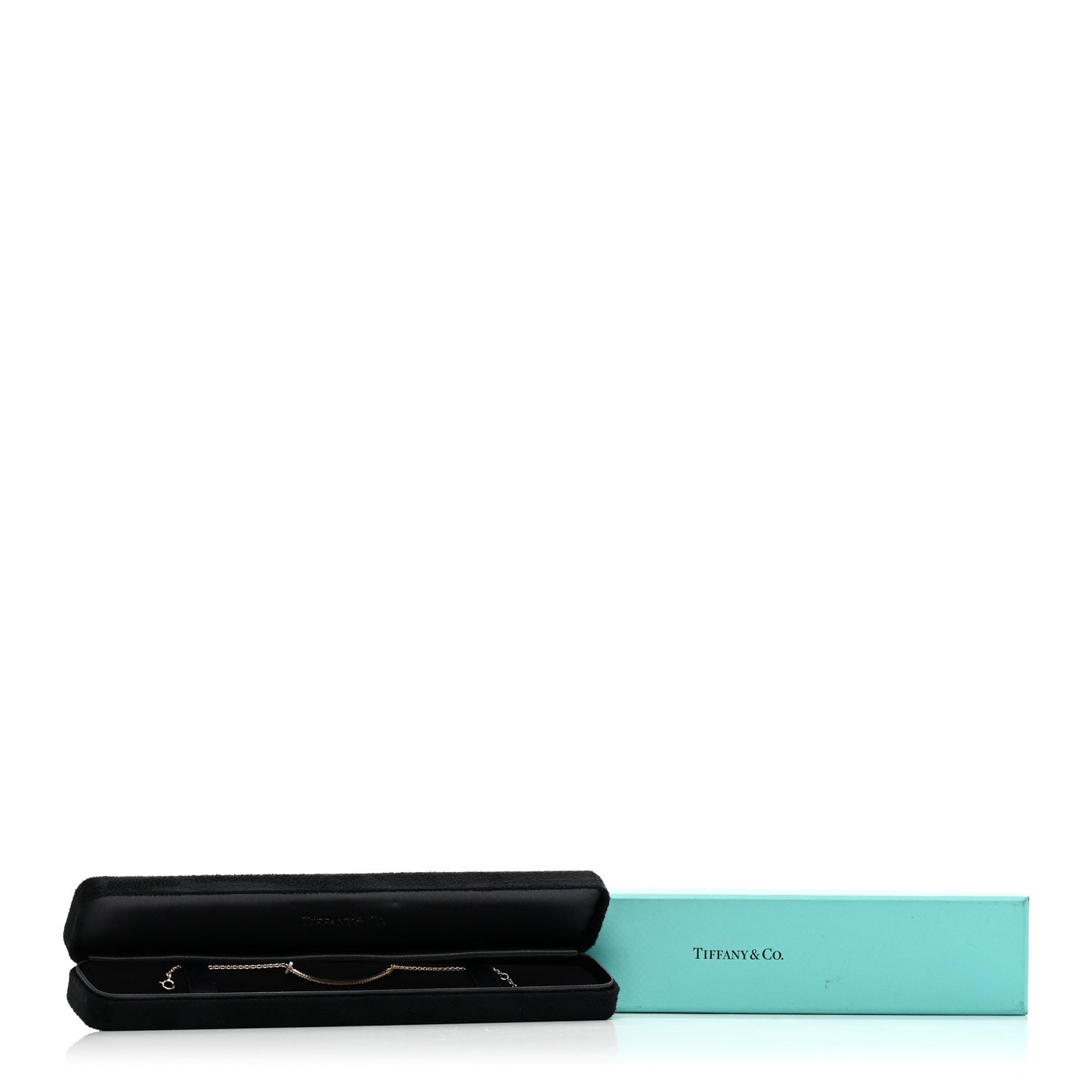 18K Rose Gold Diamond T Smile Bracelet