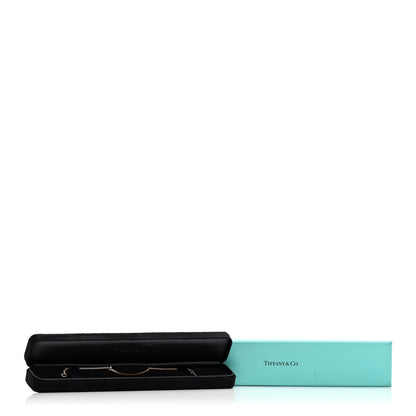 Tiffany 18K Rose Gold Diamond T Smile Bracelet 4 of 4