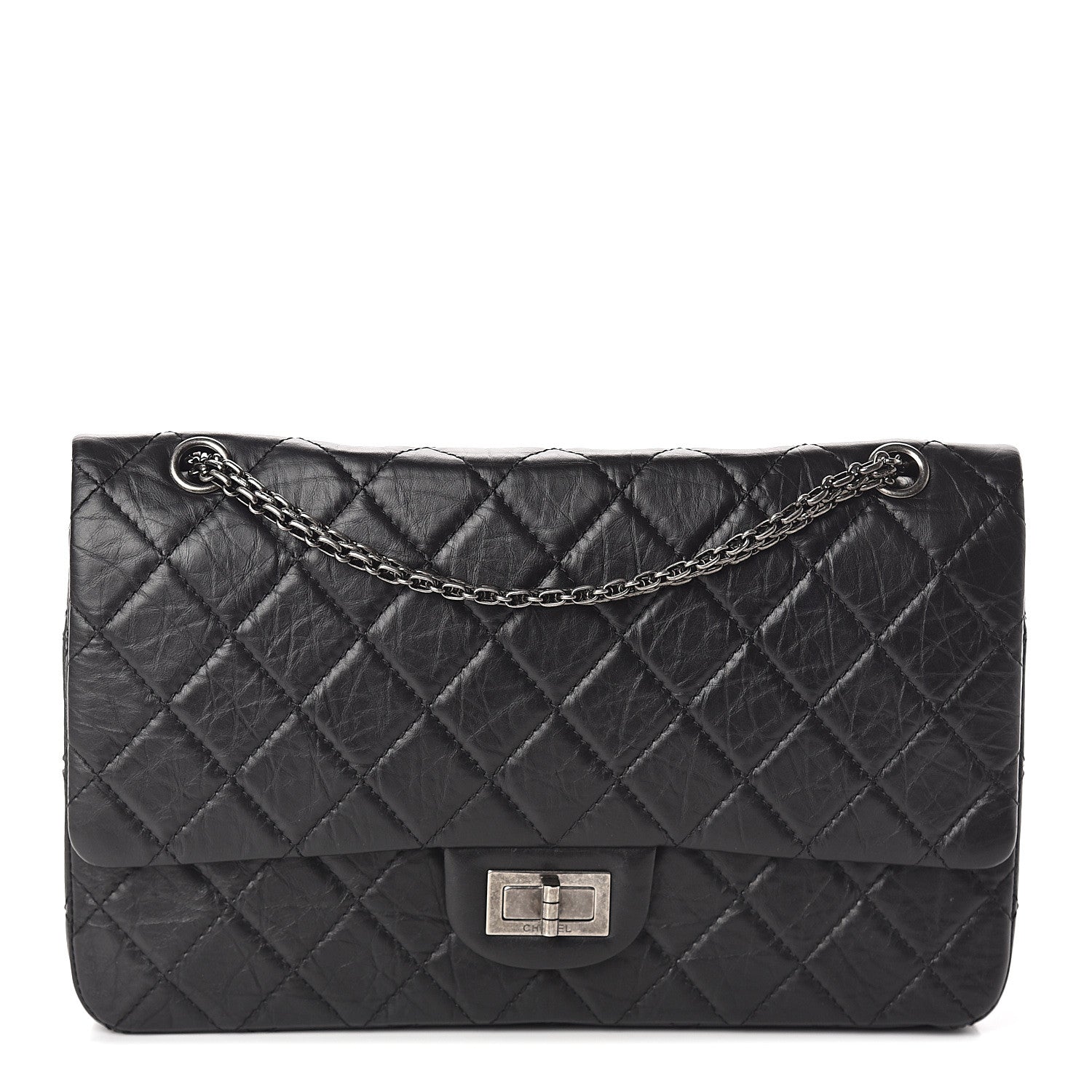 Chanel Aged Calfskin Quilted 2.55 Reissue 227 Flap Black 1 of 9