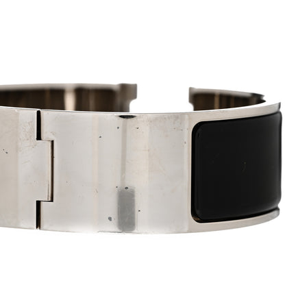 Hermes Enamel Wide Clic Clac H Bracelet GM Black 5 of 6