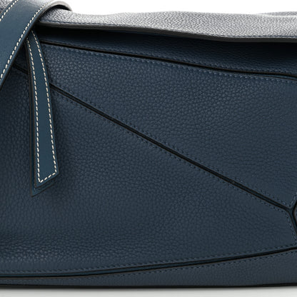 Loewe Calfskin Small Puzzle Bag Dark Blue 7 of 9