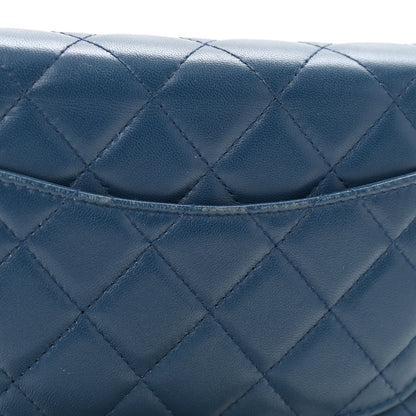 Chanel Lambskin Quilted Wallet On Chain WOC Blue 11 of 15