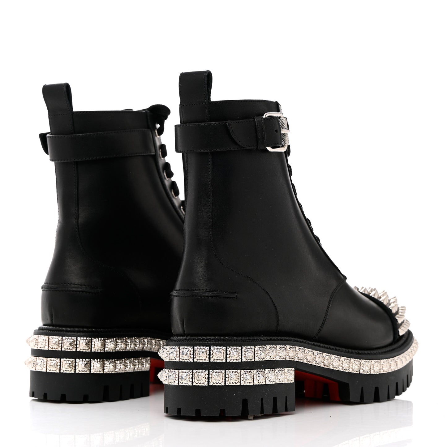 Spikes Combat Boots 38.5 Black