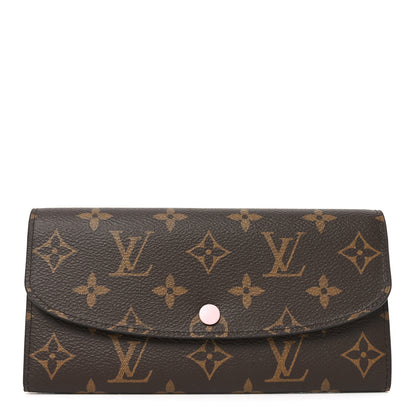 Louis Vuitton Monogram Emilie Wallet Rose Ballerine 1 of 7