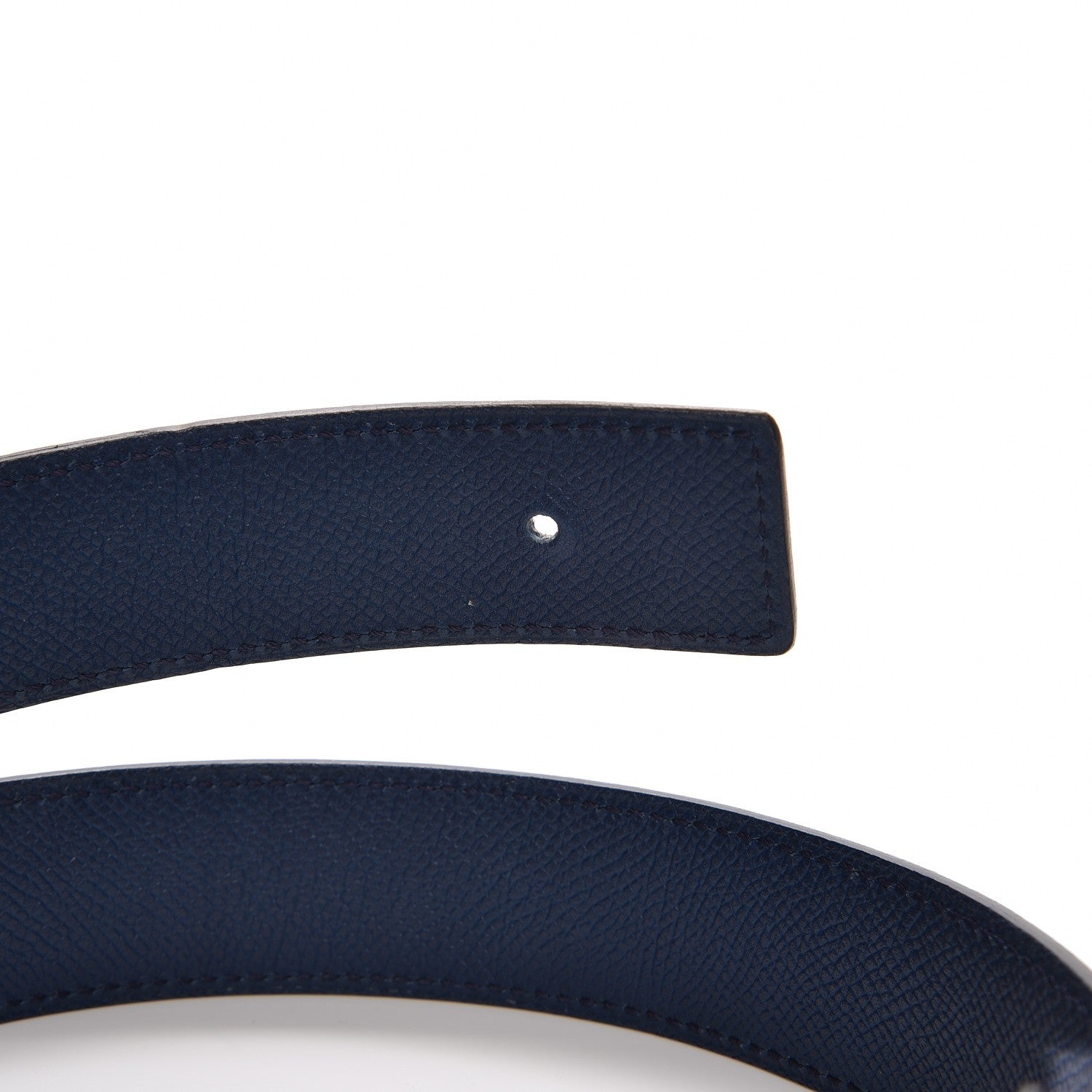 Hermes Swift Epsom 32mm Belt Strap 80 Etoupe Bleu de Malte 3 of 5
