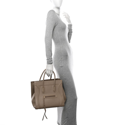 Celine Smooth Calfskin Medium Phantom Luggage Taupe 2 of 10