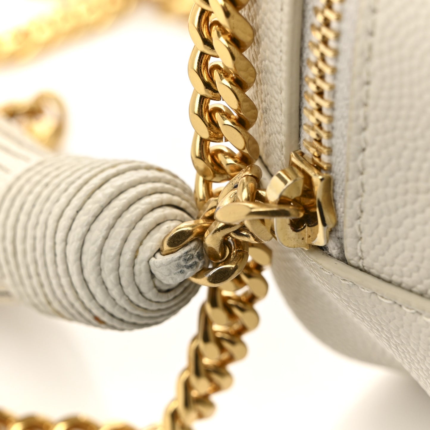 Grain De Poudre Matelasse Monogram Mini Lou Camera Bag Crema Soft