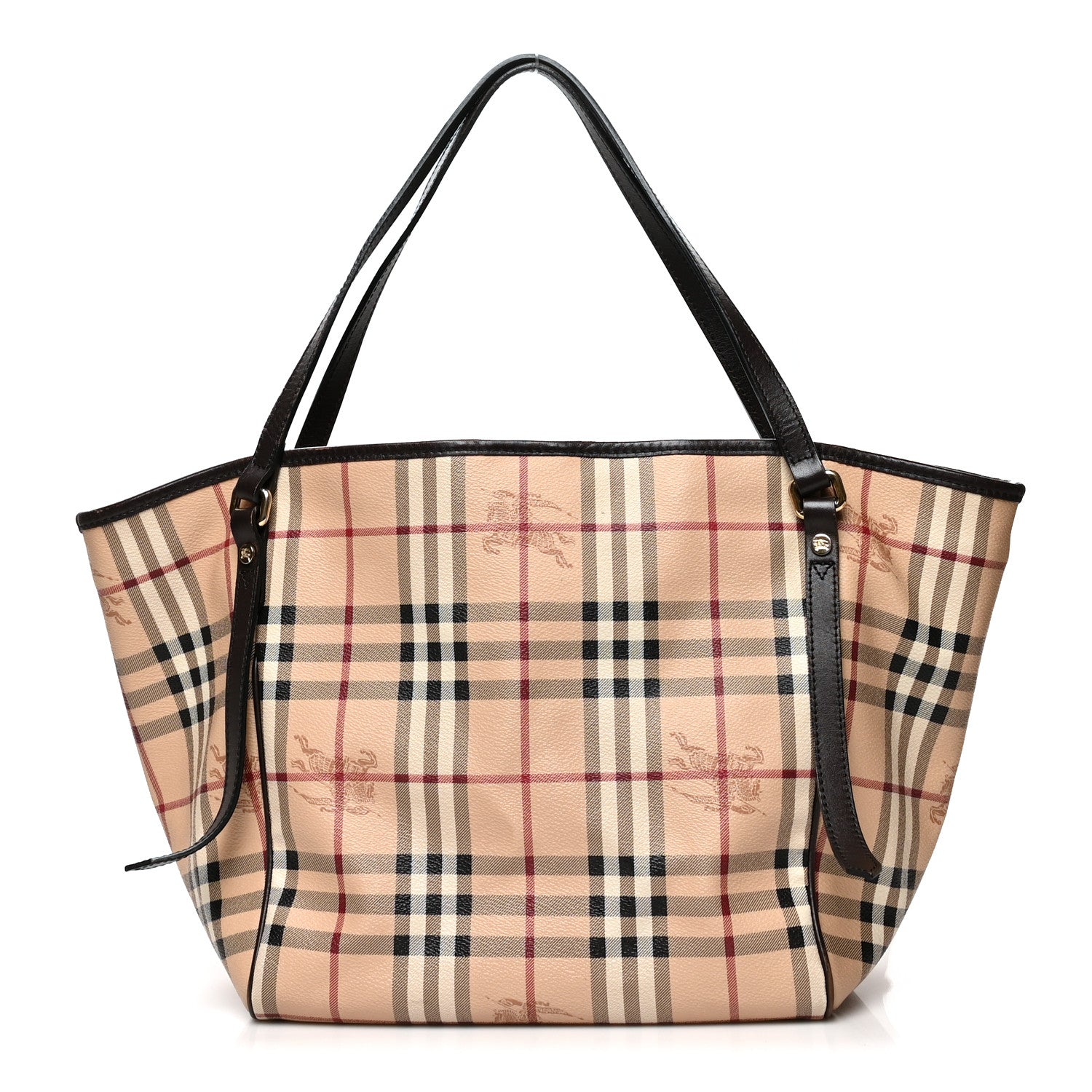 Burberry Haymarket Check Small Canterbury Tote Chocolate 2 of 12