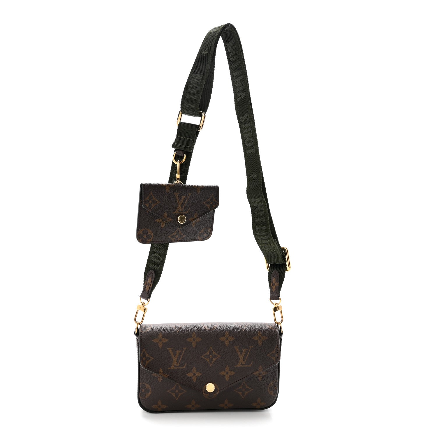 Louis Vuitton Monogram Felicie Strap & Go Kaki 1 of 9