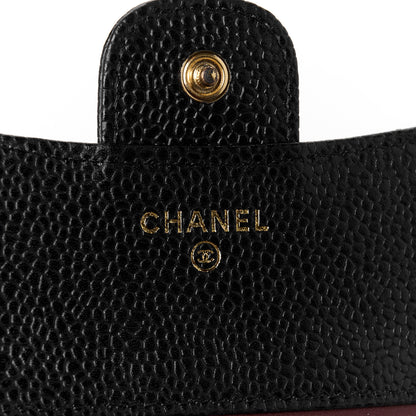Chanel Caviar Quilted Compact Flap Wallet Black 7 of 11