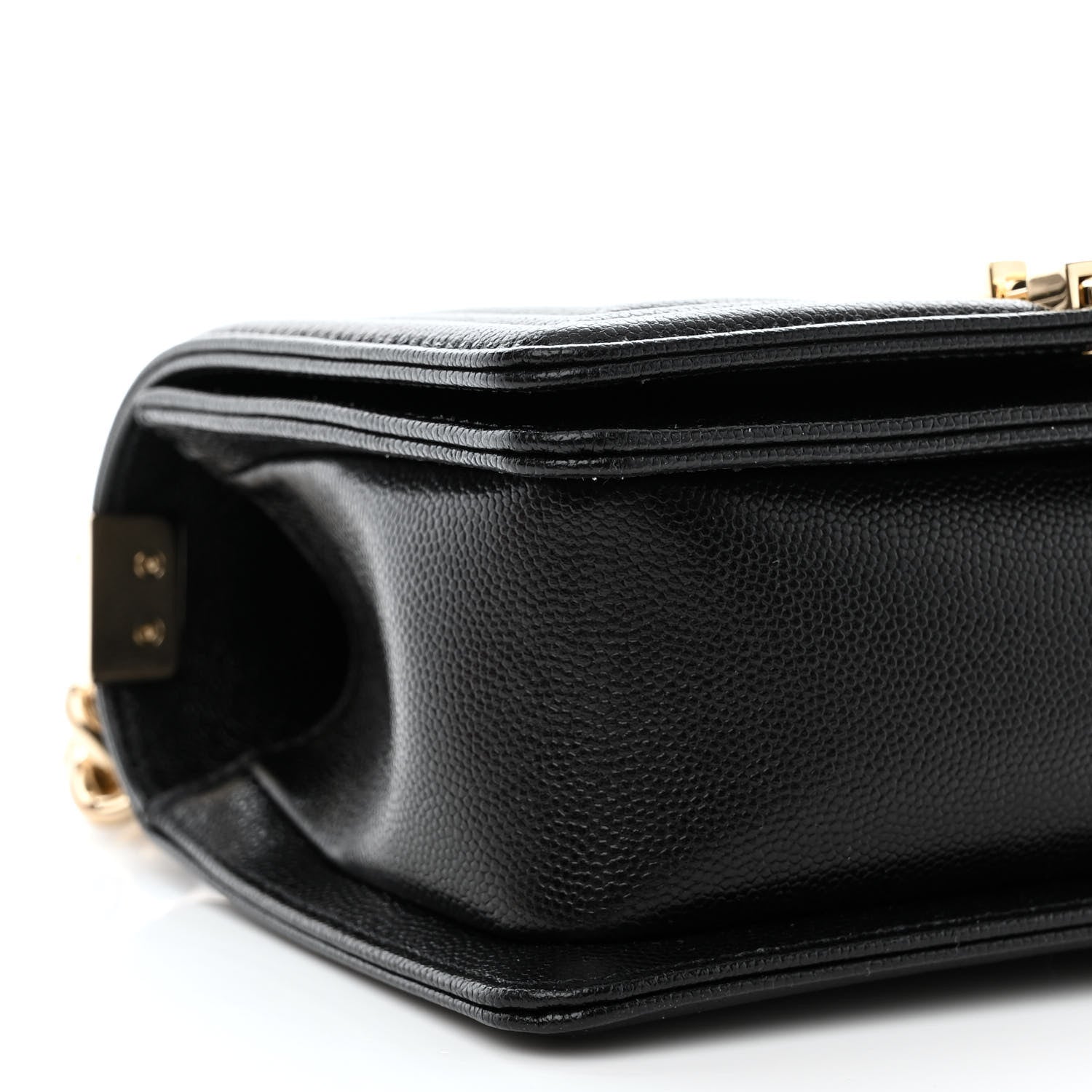 Chanel Caviar Chevron Quilted Small Boy Flap Black 10 of 12